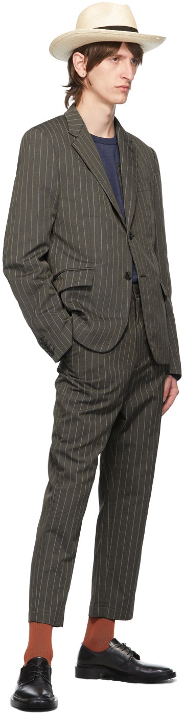 Junya Watanabe Brown Stripe Blazer