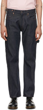 Junya Watanabe Indigo Levi's Edition Herringbone Trim Jeans - Junya Watanabe Indigo Levi's Edition Herringbone Garnik Jeans - Junya Watanabe Indigo Levi 's Edition Herringbone 트림 청바지