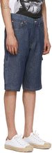 Junya Watanabe Indigo Linen Paneled Shorts