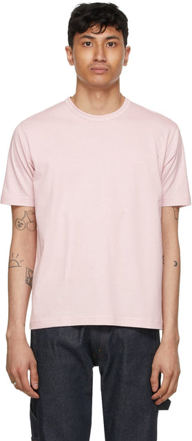 Junya Watanabe Pink Jersey 'Man' T-Shirt - T-shirt Junya Watanabe Pink Jersey 'Man' - Junya Watanabe 핑크 저지의 남자 '티셔츠