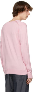 Junya Watanabe Pink Silk Jersey Thin Sweater
