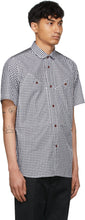 Junya Watanabe White Check Short Sleeve Shirt