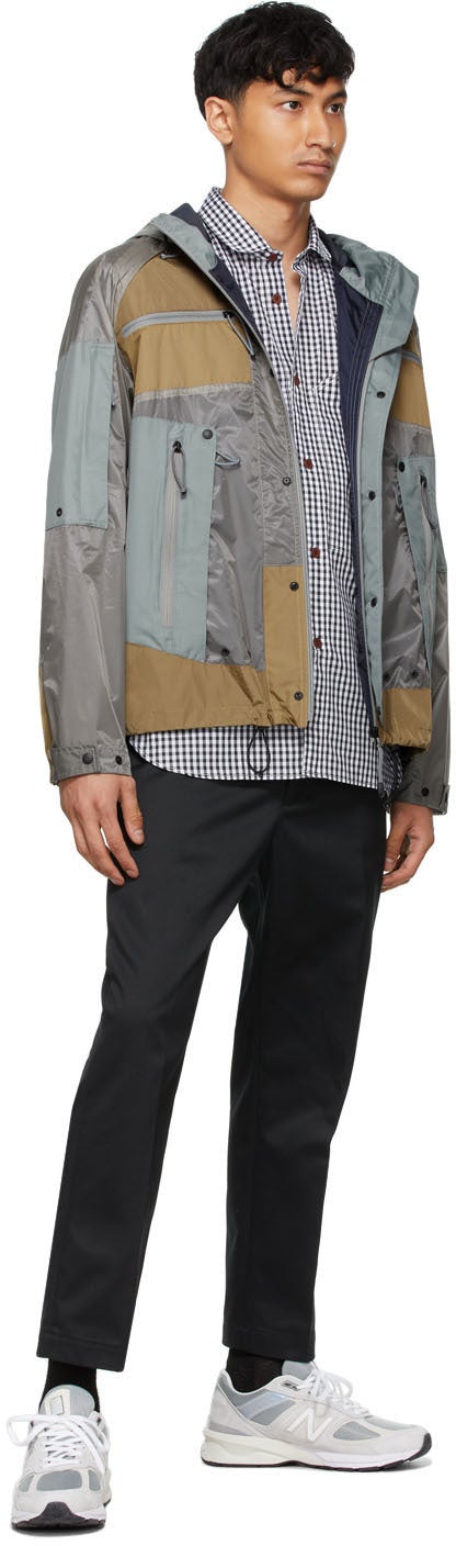 Junya Watanabe White Check Short Sleeve Shirt