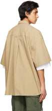 Juun.J Beige Layered Pocket Short Sleeve Shirt