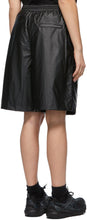 Juun.J Black Embroidered Logo Track Shorts