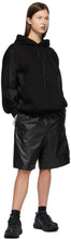 Juun.J Black Embroidered Logo Track Shorts