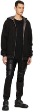 Juun.J Black Faux-Leather Cargo Pants