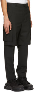 Juun.J Black Layered Cargo Pants
