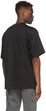 Juun.J Black Logo Sleeve-Pocket T-Shirt