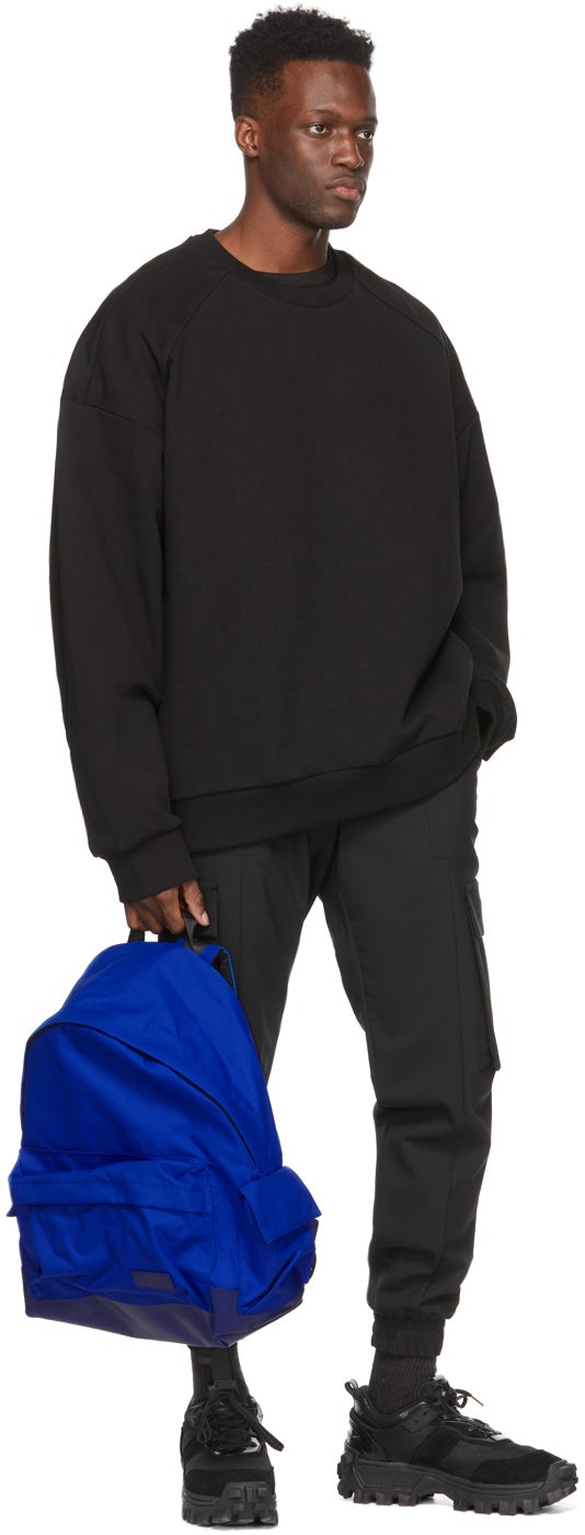 Juun.J Black Stretch Jogger Cargo Pants