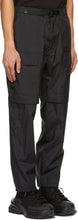 Juun.J Black Taffeta Outdoor Cargo Pants