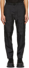Juun.J Black Taffeta Outdoor Cargo Pants - Juun.j Pantalon de cargaison en plein taffeta noir - Juun.j 블랙 태 피터 야외화물 바지
