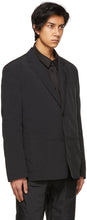 Juun.J Black Taffeta Two-Button Blazer