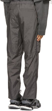 Juun.J Grey Taffeta Outdoor Cargo Pants