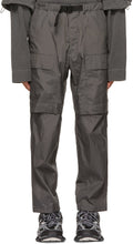 Juun.J Grey Taffeta Outdoor Cargo Pants - Juun.j Grey Taffeta Pantalon de cargaison en plein air - Juun.j 그레이 태 피터 야외화물 바지