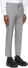 Juun.J Grey Wool Check Glen Trousers