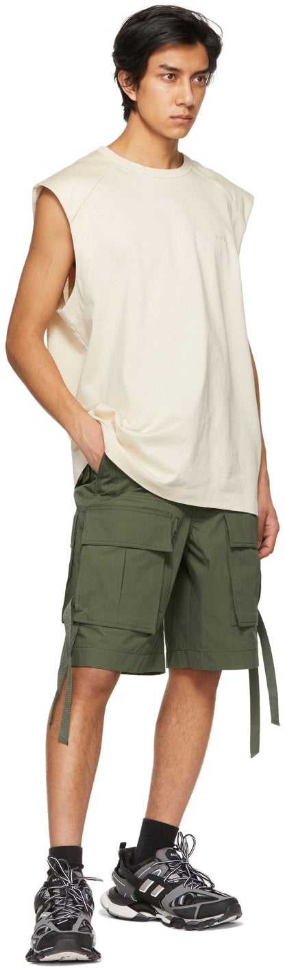 Juun.J Khaki Gurkha Pocket Shorts