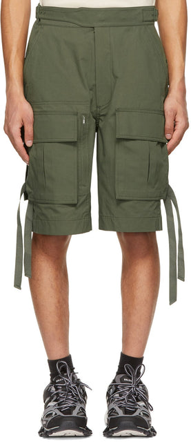 Juun.J Khaki Gurkha Pocket Shorts - Short de poche Juun.J Khaki Gurkha - Juun.j Khaki Gurkha Pocket Shorts.