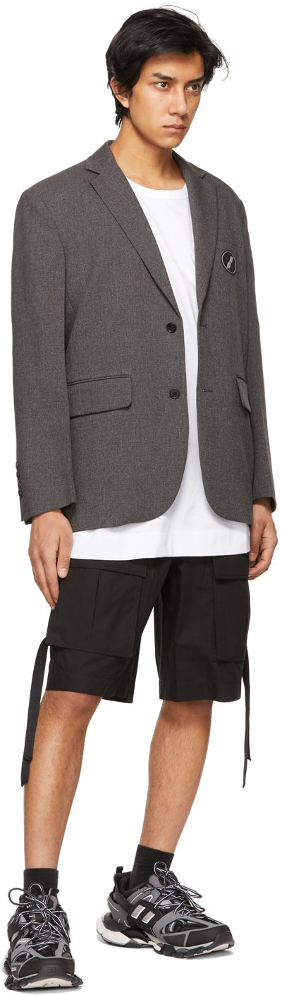 Juun.J White Embroidered Logo T-Shirt