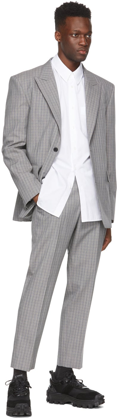 Juun.J White Ruched Puckering Shirt