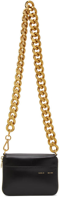 KARA Black Large Bike Shoulder Bag - Kara Noir Grand sac à bandoulière à vélos - 카라 블랙 대형 자전거 숄더 백