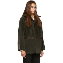 KASSL Editions Reversible Brown Lacquer Sheepskin Coat