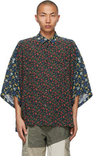 KIDILL Black Flower Wide Short Sleeve Shirt - Chemise à manches courtes grandes de fleur noir - Kidill 검은 꽃 넓은 짧은 소매 셔츠