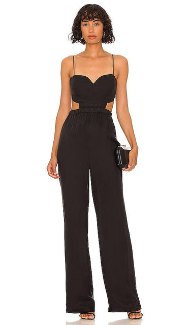 Karina Grimaldi Alex Jumpsuit in Black Karina Grimaldi Alex Cuit en noir Karina Grimaldi Alex Alex穿着黑色