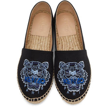 Kenzo Black Classic Tiger Espadrilles