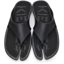 Kenzo Black K-Beach Flip Flops