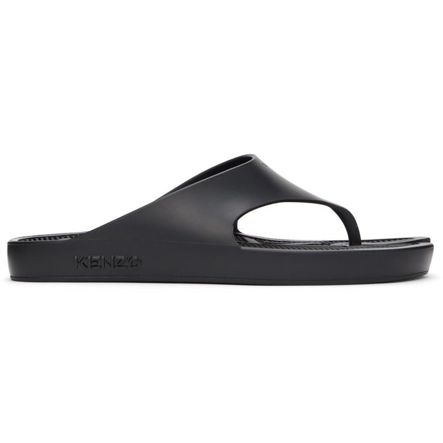 Kenzo Black K-Beach Flip Flops - Flip Flip Kenzo Noir K-Beach - 켄조 블랙 k- 비치 플립 플롭