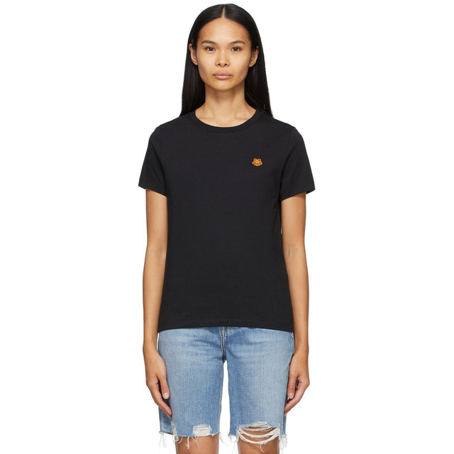 Kenzo Black Tiger Crest T-Shirt - T-shirt de crête de tigre noir Kenzo - 켄조 블랙 타이거 크레스트 티셔츠