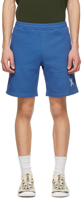 Kenzo Blue Fleece Sport 'Little X' Shorts - Kenzo Blue Fleece Sport 'Little X' Short - Kenzo Blue Fleece Sport 'Little X'반바지