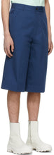 Kenzo Blue Gabardine Casual Shorts