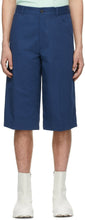 Kenzo Blue Gabardine Casual Shorts - Short décontracté Kenzo Blue Gabardine - Kenzo Blue Gabardine 캐주얼 반바지