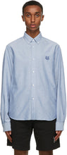 Kenzo Blue Oxford Tiger Shirt - Chemise Kenzo Blue Oxford Tiger Tiger - 켄조 블루 옥스포드 타이거 셔츠