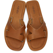 Kenzo Brown Opanka Flat Sandals