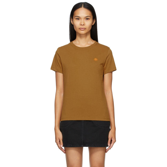 Kenzo Brown Tiger Crest T-Shirt - T-shirt de crête de tigre brun kenzo - 켄조 브라운 타이거 크레스트 티셔츠