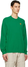 Kenzo Green Oversized Tiger Crest Sweater