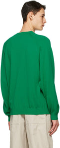 Kenzo Green Oversized Tiger Crest Sweater