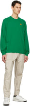 Kenzo Green Oversized Tiger Crest Sweater