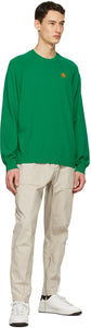 Kenzo Green Oversized Tiger Crest Sweater