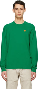Kenzo Green Oversized Tiger Crest Sweater - Pull de crête tigre vert surdimensionné kenzo - Kenzo 녹색 대형 타이거 볏 스웨터