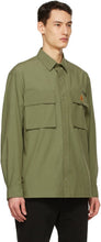 Kenzo Green Poplin Casual Shirt