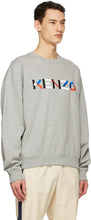 Kenzo Grey Oversized Logo Sweatshirt