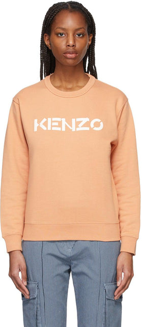Kenzo Pink Logo Sweatshirt - Sweat-shirt de logo rose Kenzo - 켄조 핑크 로고 스웨터