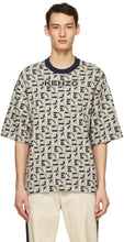 Kenzo Taupe Sport Monogram T-Shirt - Kenzo Taupe Sport Monogram T-shirt - Kenzo Taupe 스포츠 모노그램 티셔츠