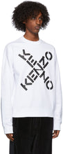 Kenzo White Sport Big X Sweatshirt