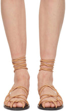 Khaite Beige 'The Lyon' Sandals