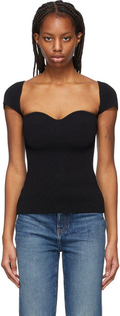 Khaite Black 'The Ista' Top - Khaite Black 'the ista' top - Khaite Black 'Ista'top.